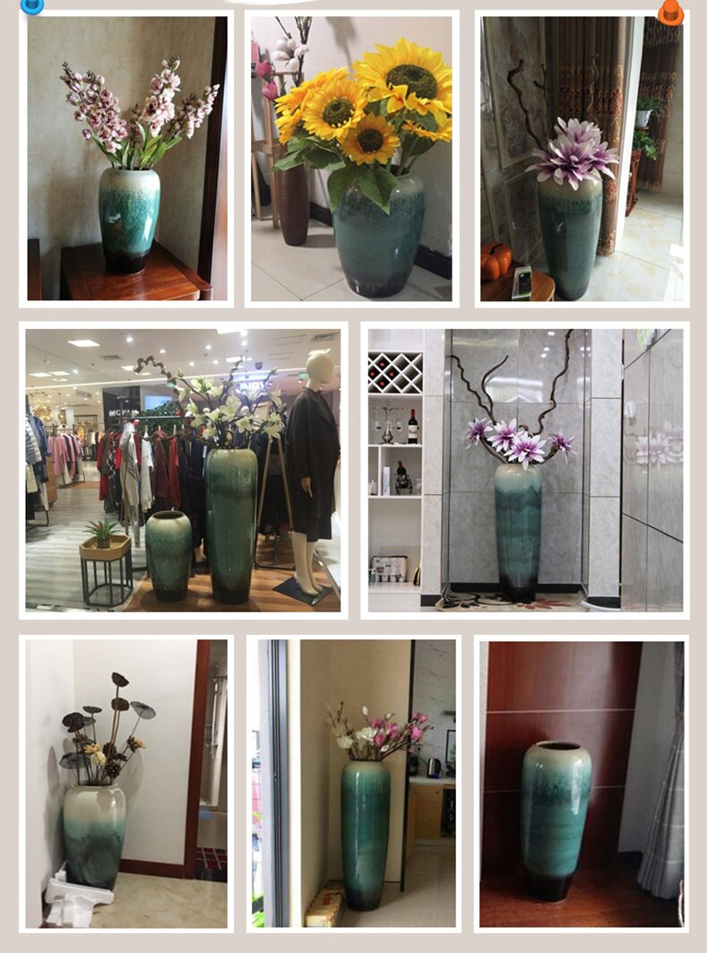 HIGH temperature fired porcelain luxury large outdoor decorative vases