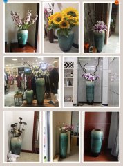 HIGH temperature fired porcelain luxury large outdoor decorative vases