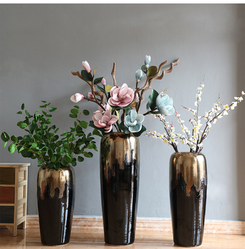 HIGH temperature fired porcelain luxury large outdoor decorative vases