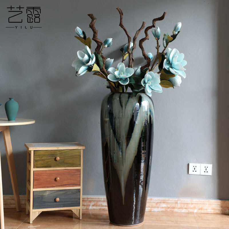 HIGH temperature fired porcelain luxury large outdoor decorative vases