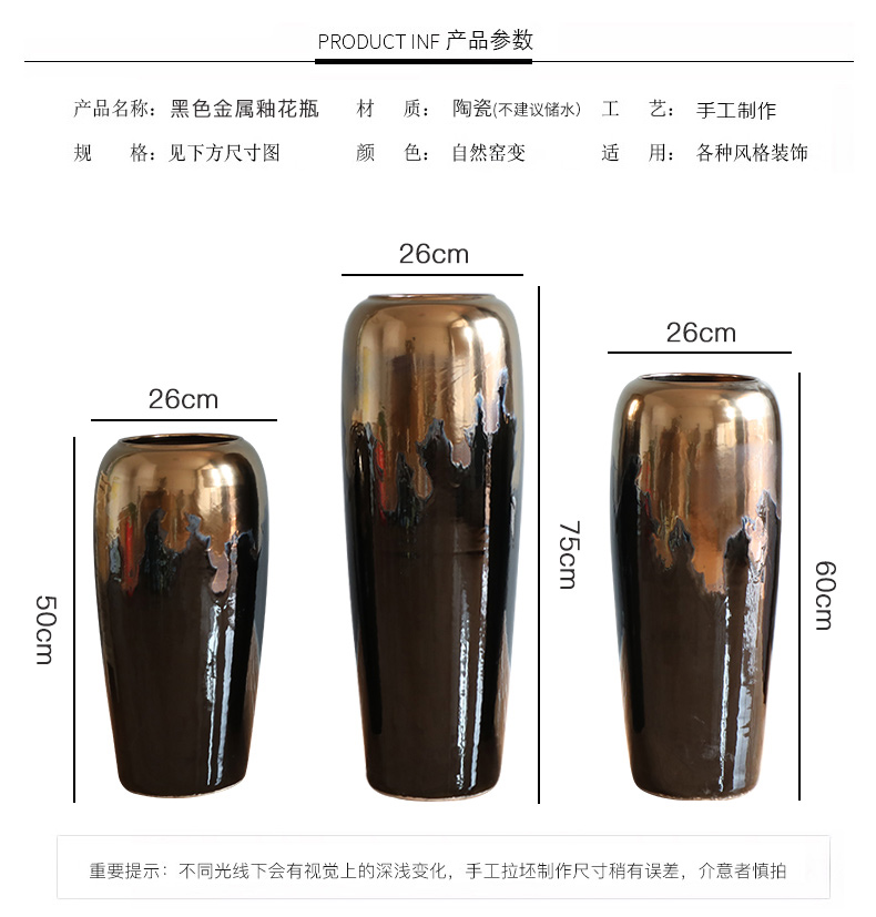HIGH temperature fired porcelain luxury large outdoor decorative vases