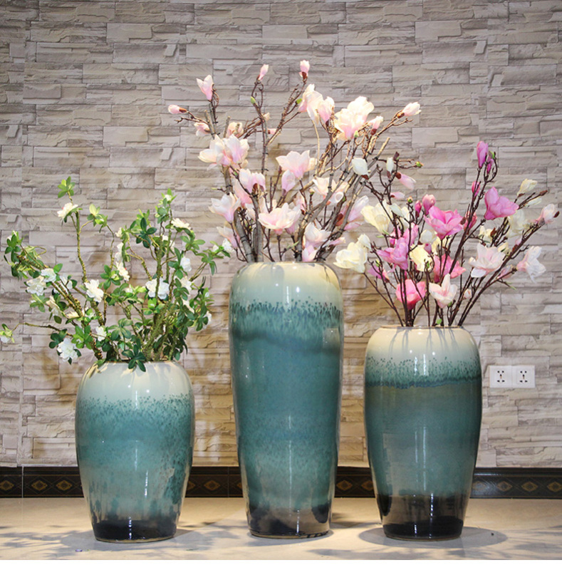 HIGH temperature fired porcelain luxury large outdoor decorative vases