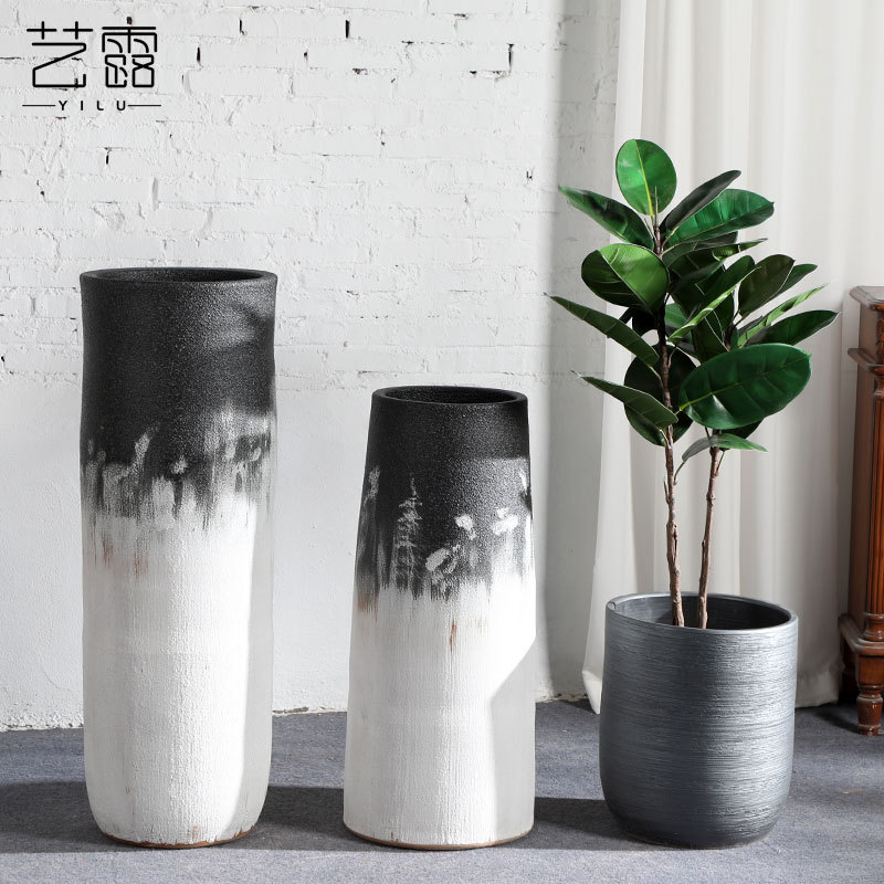 HIGH temperature fired porcelain luxury large outdoor decorative vases
