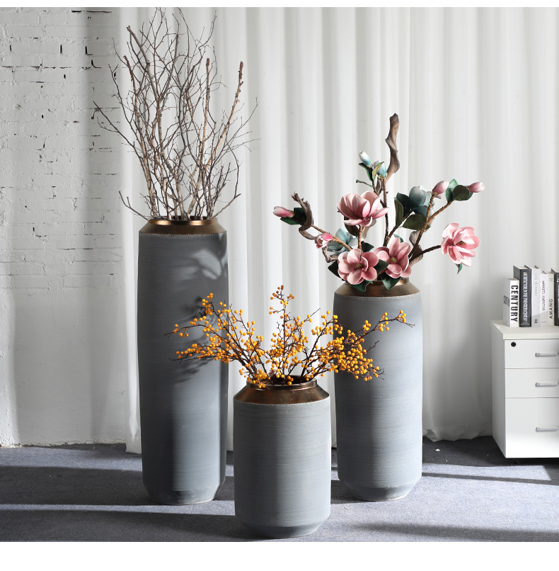 HIGH temperature fired porcelain luxury large outdoor decorative vases