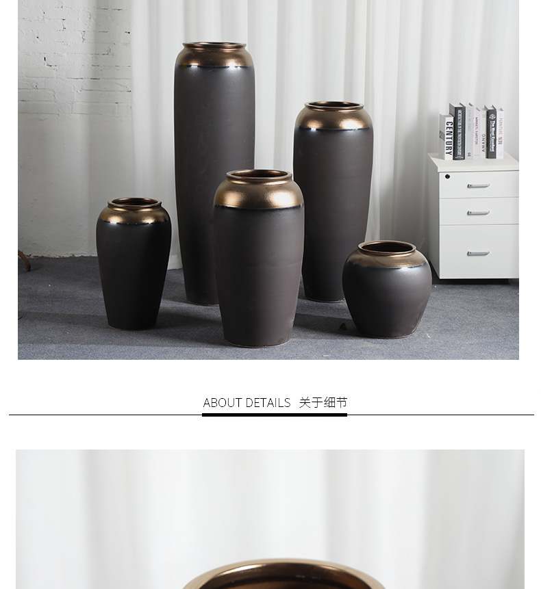 HIGH temperature fired porcelain luxury large outdoor decorative vases