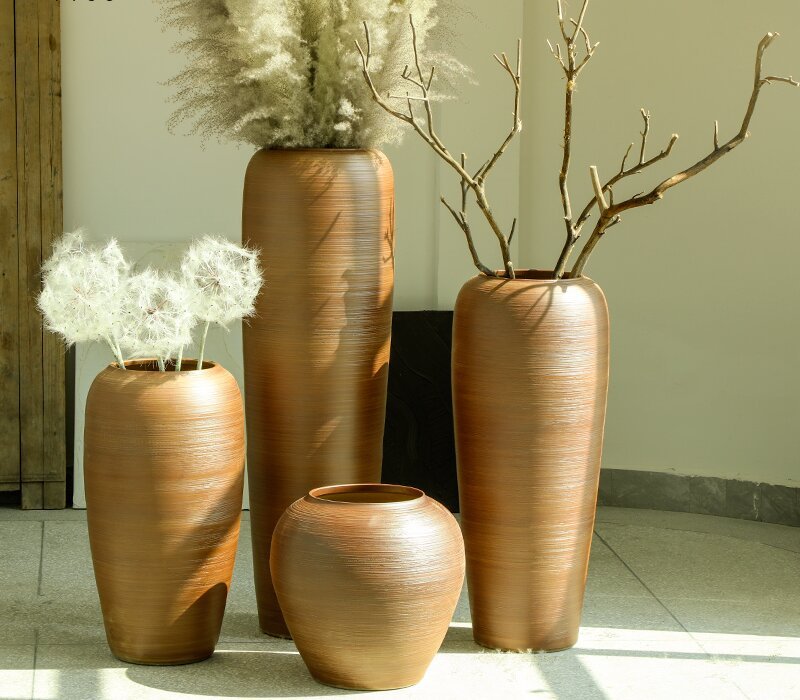 HIGH temperature fired porcelain luxury large outdoor decorative vases