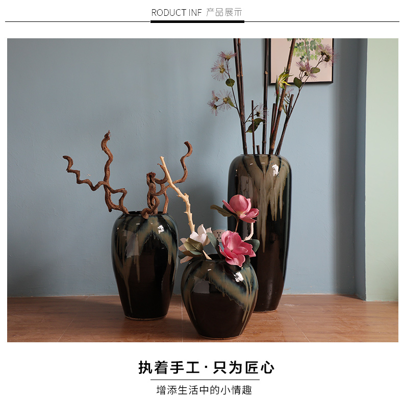 HIGH temperature fired porcelain luxury large outdoor decorative vases