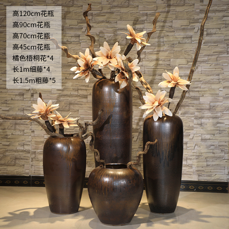HIGH temperature fired porcelain luxury large outdoor decorative vases