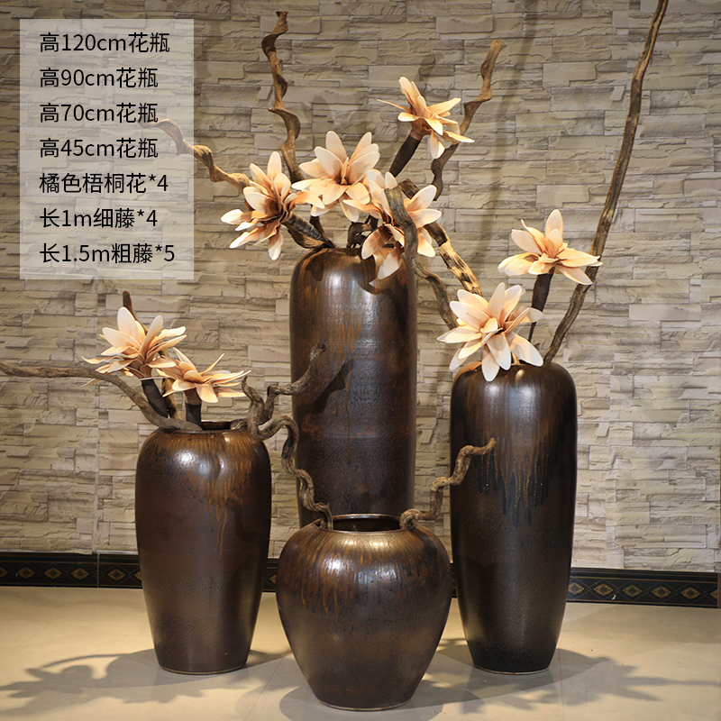 HIGH temperature fired porcelain luxury large outdoor decorative vases