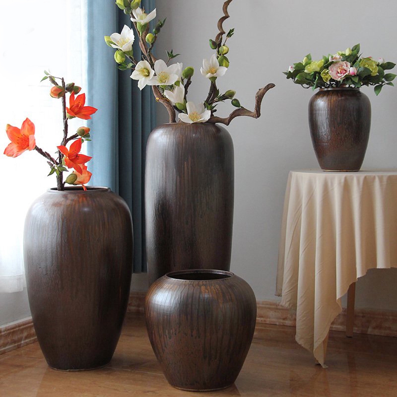 HIGH temperature fired porcelain luxury large outdoor decorative vases