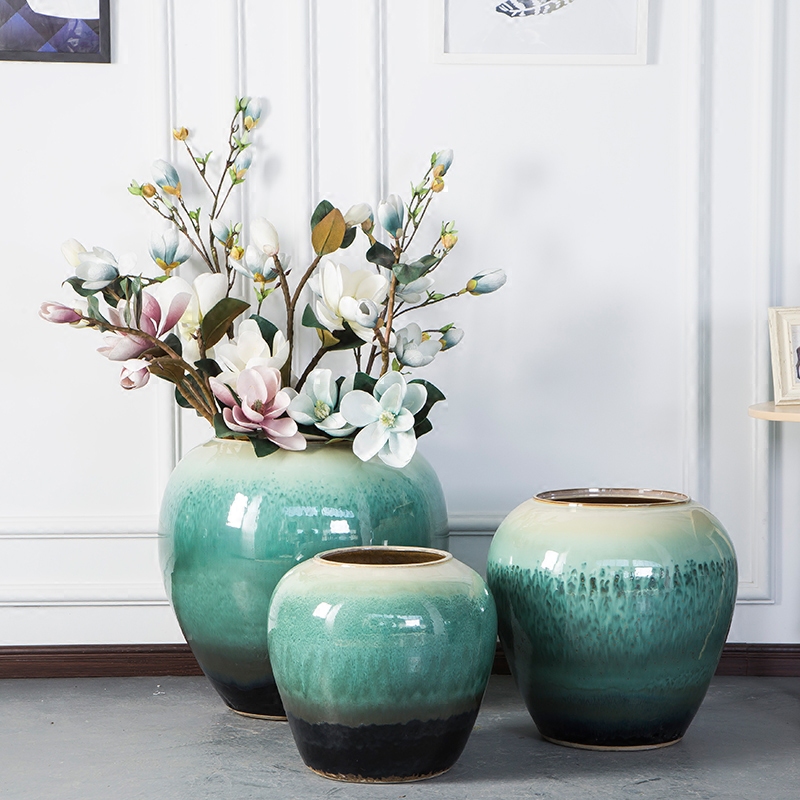 HIGH temperature fired porcelain luxury large outdoor decorative vases