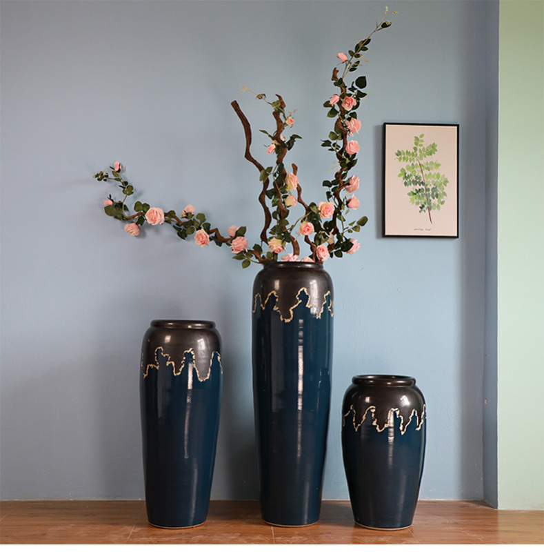 HIGH temperature fired porcelain luxury large outdoor decorative vases