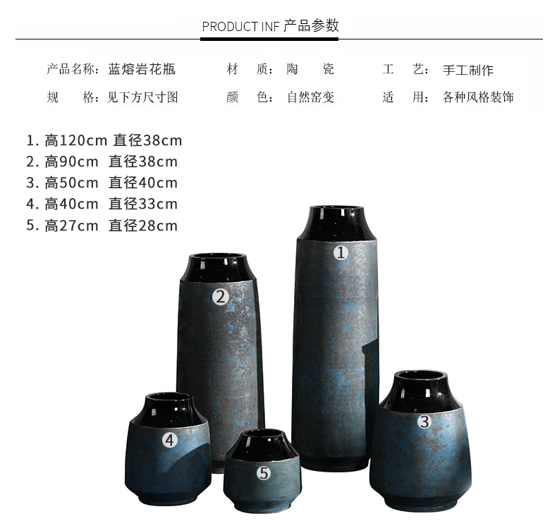 HIGH temperature fired porcelain luxury large outdoor decorative vases