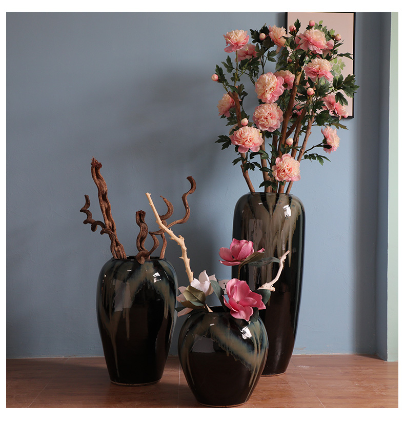 HIGH temperature fired porcelain luxury large outdoor decorative vases