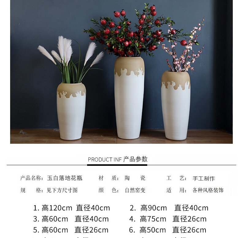 HIGH temperature fired porcelain luxury large outdoor decorative vases