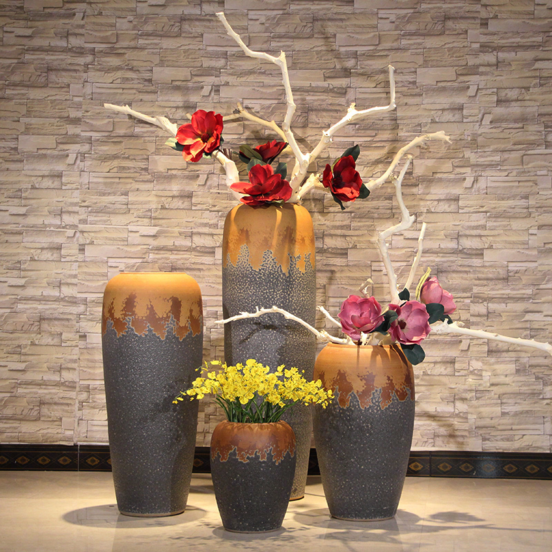 HIGH temperature fired porcelain luxury large outdoor decorative vases