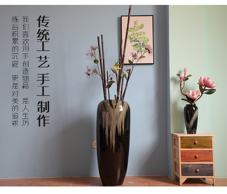 HIGH temperature fired porcelain luxury large outdoor decorative vases