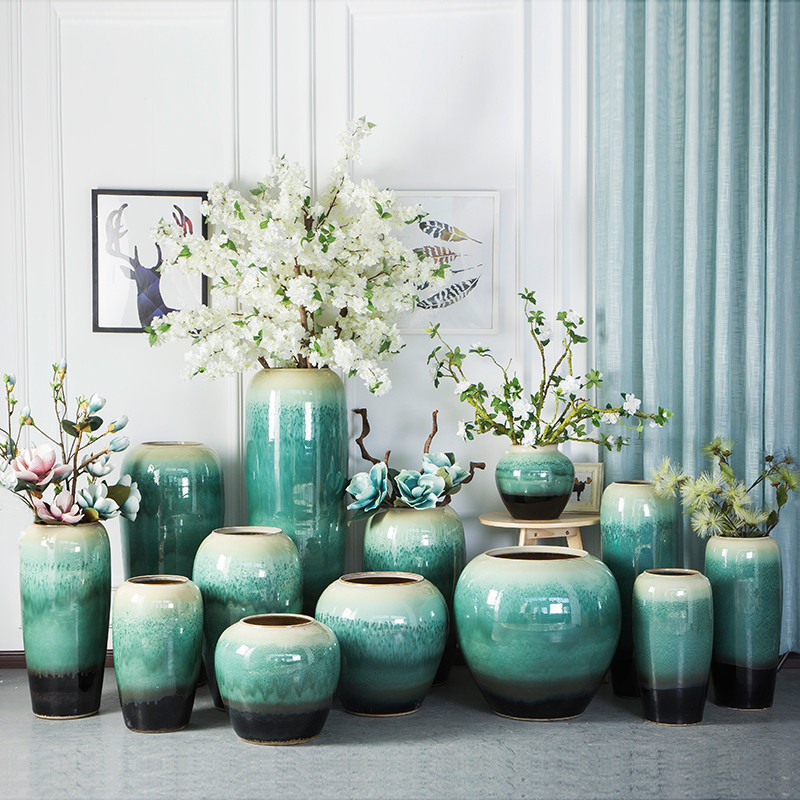 HIGH temperature fired porcelain luxury large outdoor decorative vases