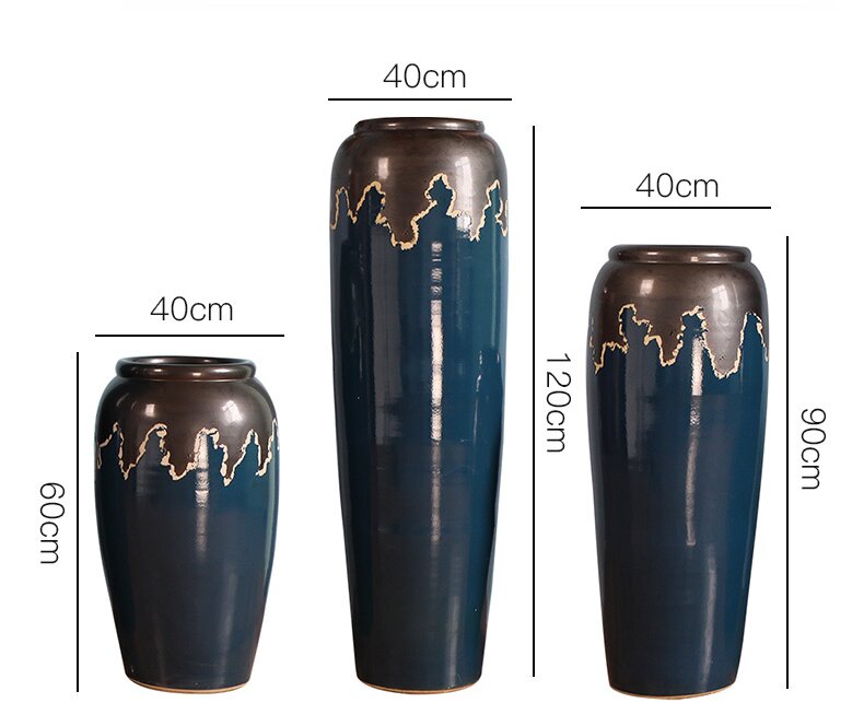 HIGH temperature fired porcelain luxury large outdoor decorative vases