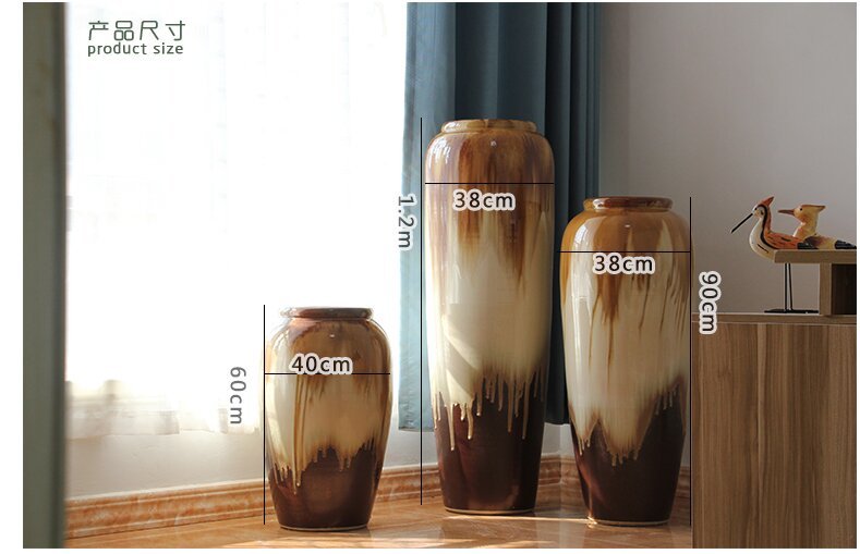 HIGH temperature fired porcelain luxury large outdoor decorative vases