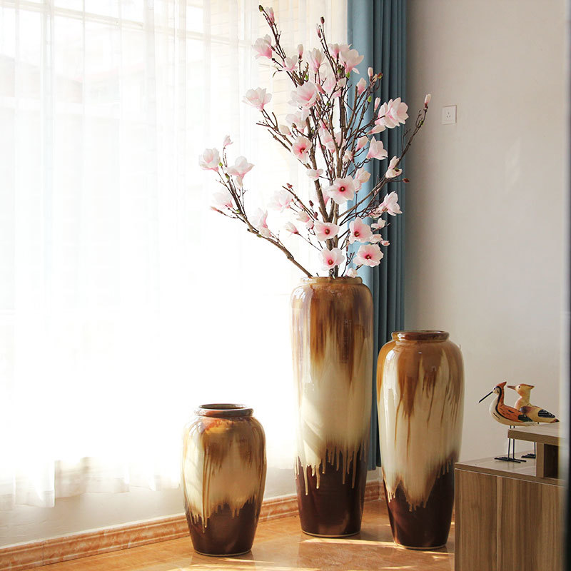 HIGH temperature fired porcelain luxury large outdoor decorative vases