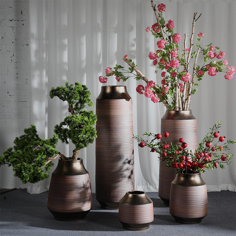 HIGH temperature fired porcelain luxury large outdoor decorative vases