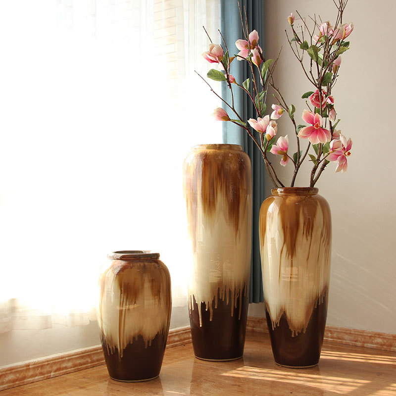 HIGH temperature fired porcelain luxury large outdoor decorative vases