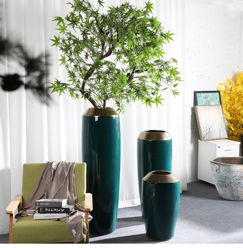 HIGH temperature fired porcelain luxury large outdoor decorative vases