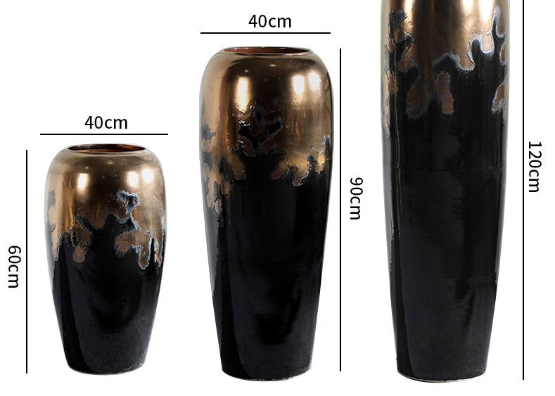 HIGH temperature fired porcelain luxury large outdoor decorative vases