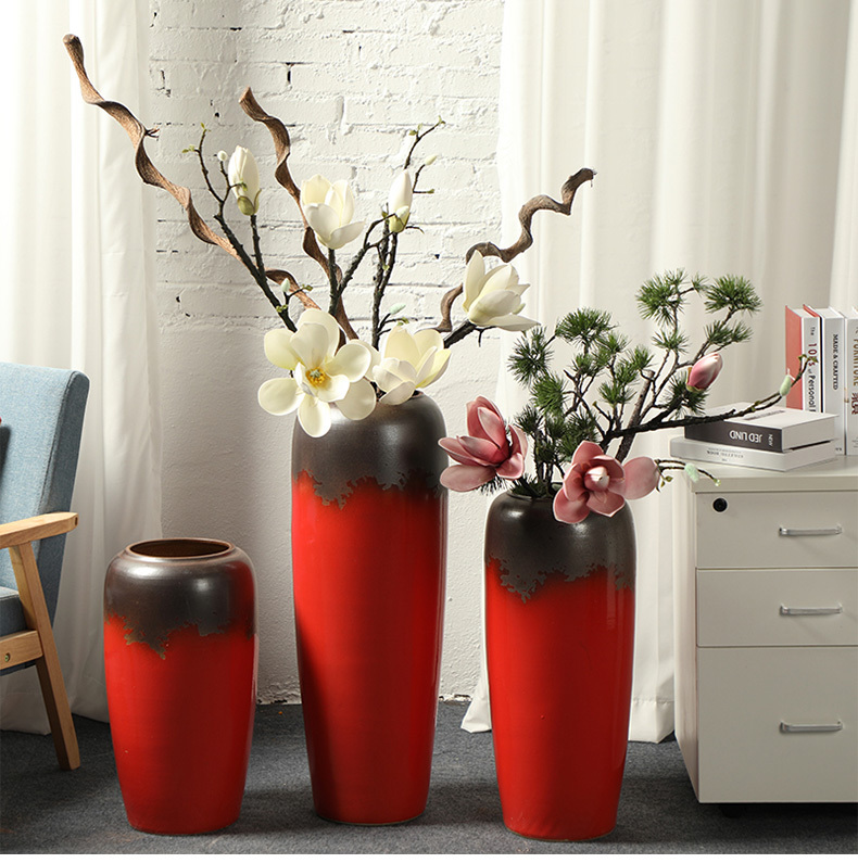 HIGH temperature fired porcelain luxury large outdoor decorative vases