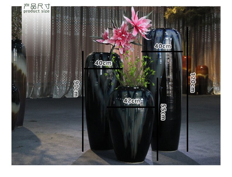 HIGH temperature fired porcelain luxury large outdoor decorative vases