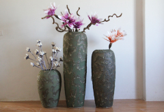 HIGH temperature fired porcelain luxury large outdoor decorative vases