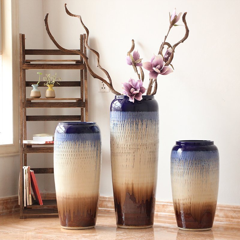 HIGH temperature fired porcelain luxury large outdoor decorative vases
