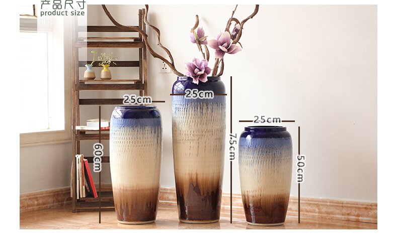 HIGH temperature fired porcelain luxury large outdoor decorative vases