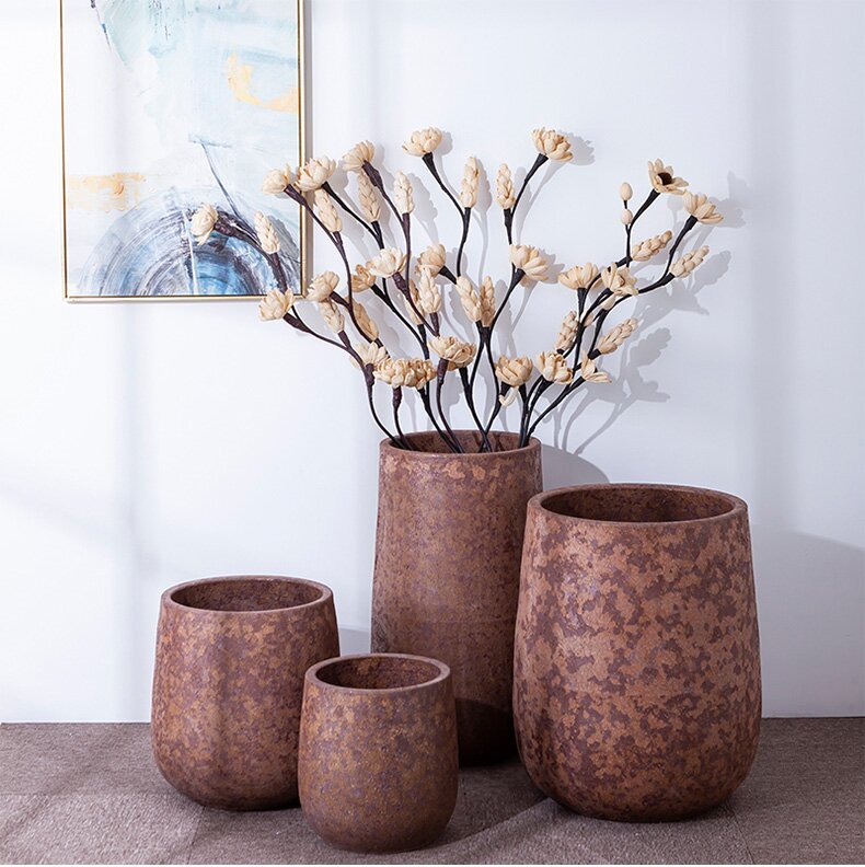HIGH temperature fired porcelain luxury large outdoor decorative vases