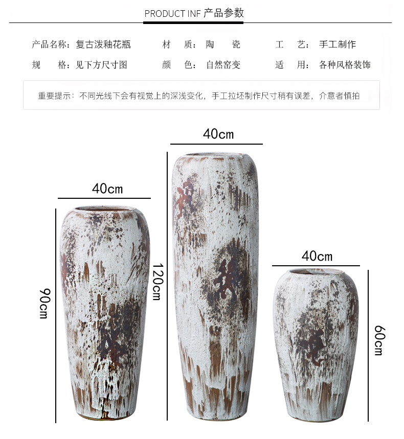 HIGH temperature fired porcelain luxury large outdoor decorative vases