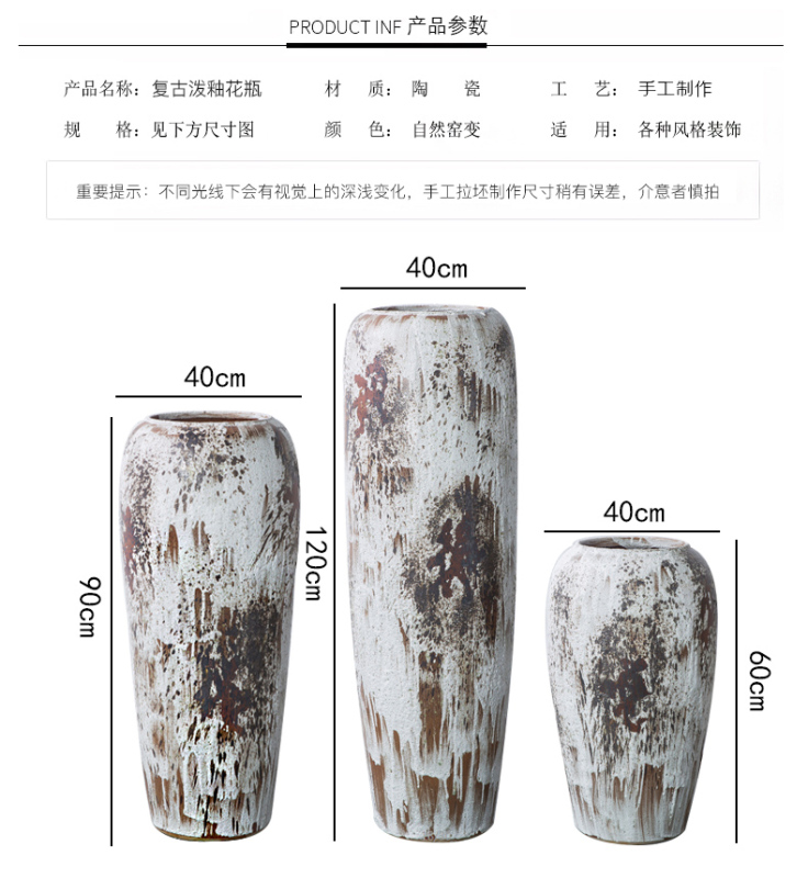 HIGH temperature fired porcelain luxury large outdoor decorative vases
