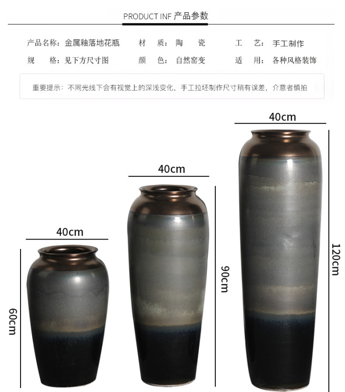 HIGH temperature fired porcelain luxury large outdoor decorative vases