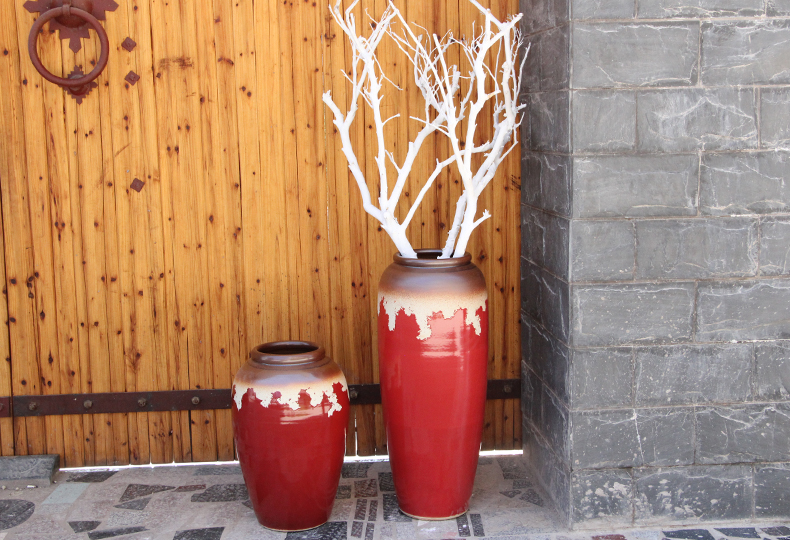 HIGH temperature fired porcelain luxury large outdoor decorative vases