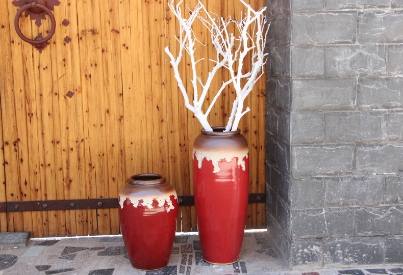 HIGH temperature fired porcelain luxury large outdoor decorative vases