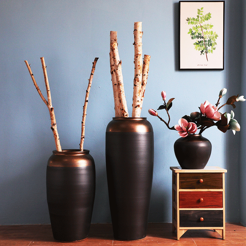 HIGH temperature fired porcelain luxury large outdoor decorative vases