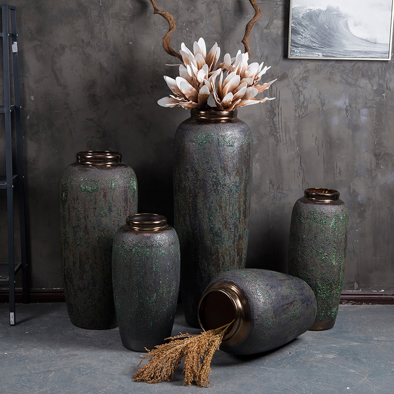 HIGH temperature fired porcelain luxury large outdoor decorative vases