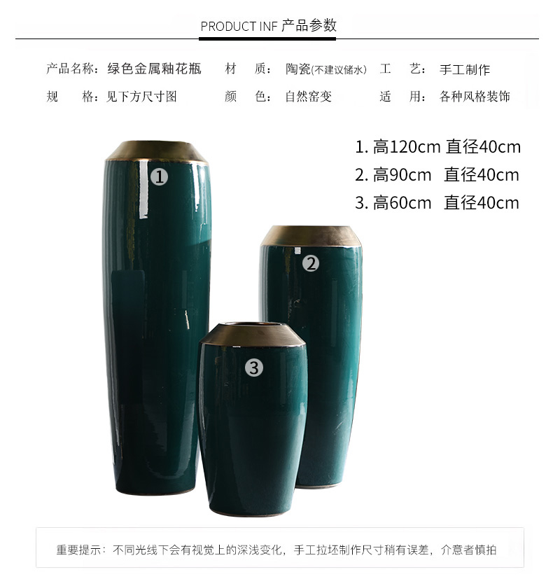 HIGH temperature fired porcelain luxury large outdoor decorative vases