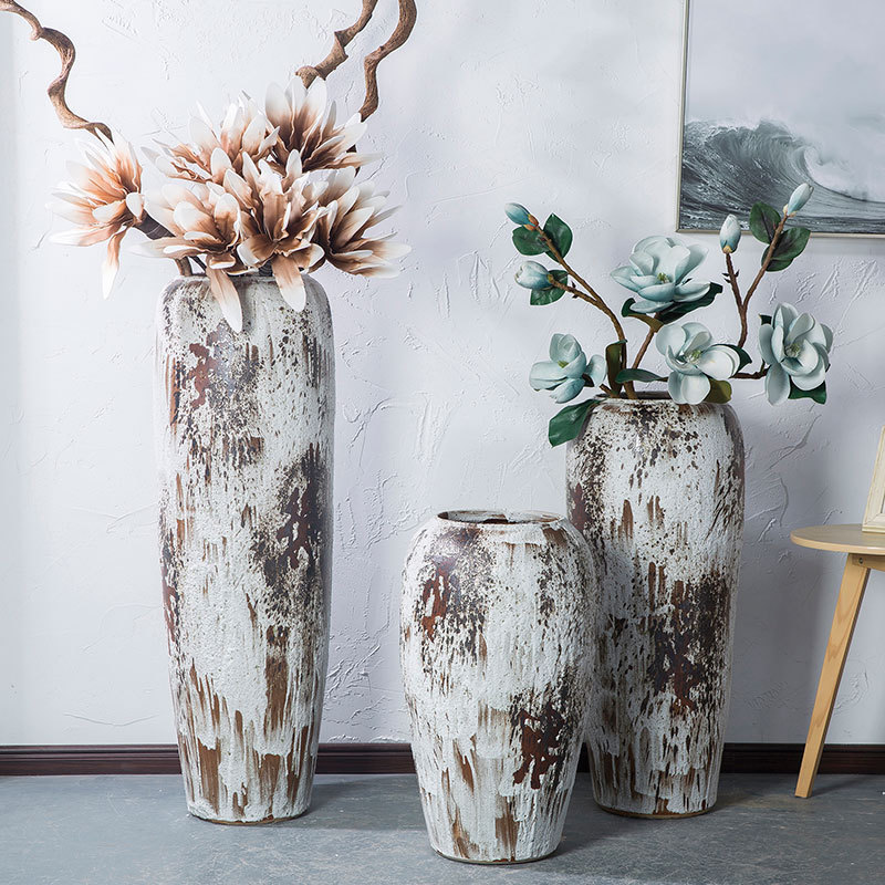 HIGH temperature fired porcelain luxury large outdoor decorative vases