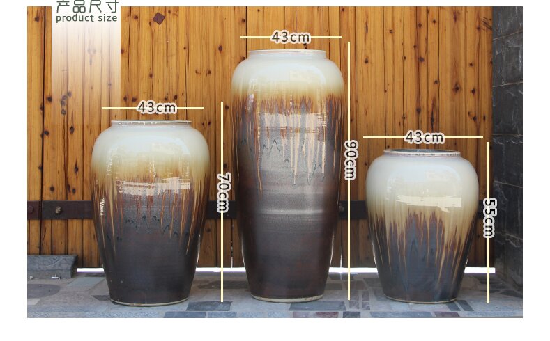HIGH temperature fired porcelain luxury large outdoor decorative vases