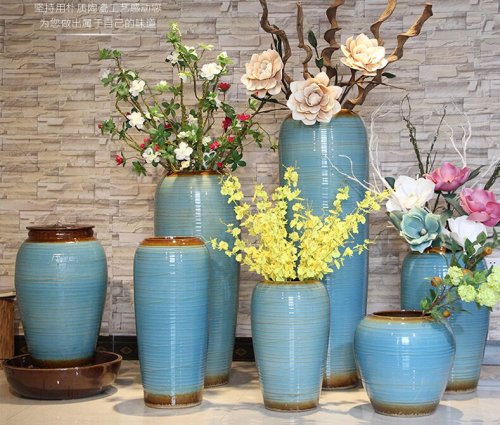HIGH temperature fired porcelain luxury large outdoor decorative vases