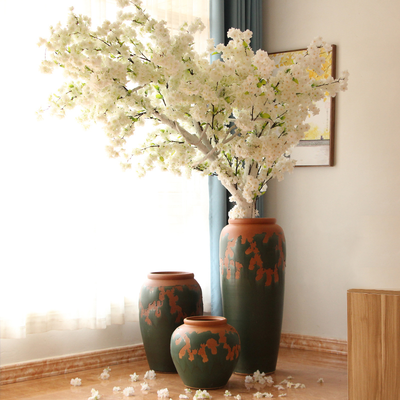 HIGH temperature fired porcelain luxury large outdoor decorative vases