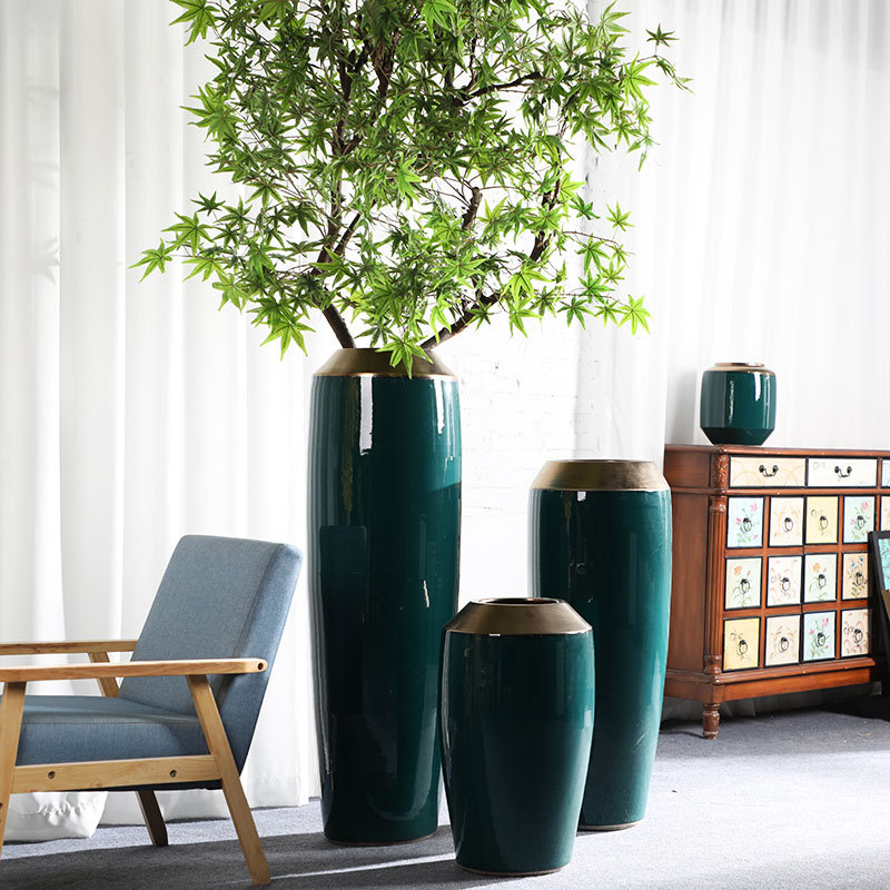 HIGH temperature fired porcelain luxury large outdoor decorative vases