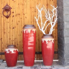 HIGH temperature fired porcelain luxury large outdoor decorative vases