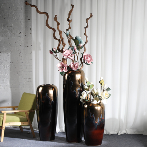 HIGH temperature fired porcelain luxury large outdoor decorative vases